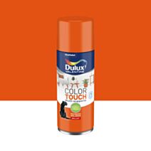 Peinture aérosol Multi-supports Int/Ext Color Touch Mandarine Brillant 400ml - DULUX VALENTINE