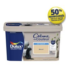 Peinture Crème de couleur mat biscuit 2,5L - DULUX VALENTINE