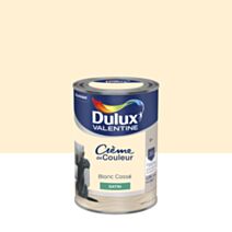Peinture murs et boiseries Crème de Couleur Satin Blanc Cassé 1,25L - DULUX VALENTINE