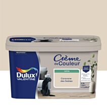 Peinture murs et boiseries Crème de Couleur Satin Caravane des Sables 2,5L - DULUX VALENTINE