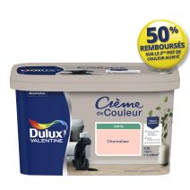 Peinture Crème de couleur satin chamallow 2,5L - DULUX VALENTINE