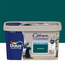 Peinture murs et boiseries Crème de Couleur Mat Emeraude 2,5L - DULUX VALENTINE