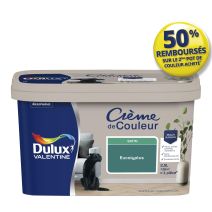 Peinture Crème de couleur satin eucalyptus 2,5L - DULUX VALENTINE