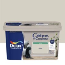 Peinture murs et boiseries Crème de Couleur Satin Galet 2,5L - DULUX VALENTINE