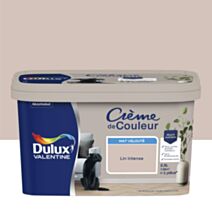 Peinture murs et boiseries Crème de Couleur Mat Lin intense 2,5L - DULUX VALENTINE