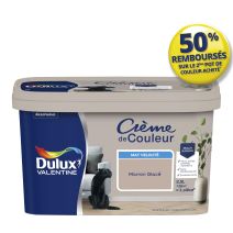 Peinture Crème de couleur mat marron glacé 2,5L - DULUX VALENTINE