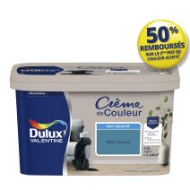 Peinture Crème de couleur mat bleu canard 2,5L - DULUX VALENTINE