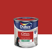 Peinture murs et boiseries Crème de Couleur Satin Rouge Madras 0,5L - DULUX VALENTINE
