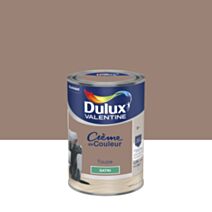 Peinture murs et boiseries Crème de Couleur Satin Taupe 1,25L - DULUX VALENTINE