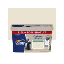 Peinture Crème de couleur satin lin clair 2,5L + 20% gratuits - DULUX VALENTINE