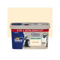 Peinture Crème de couleur satin blanc cassé 2,5L + 20% gratuits - DULUX VALENTINE