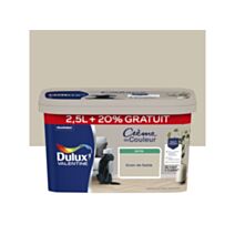Peinture Crème de couleur satin satin grain de sable 2,5L + 20% gratuits - DULUX VALENTINE