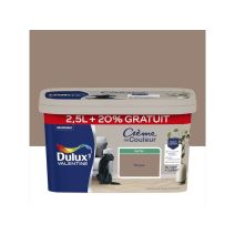 Peinture Crème de couleur satin taupe 2,5L + 20% gratuits - DULUX VALENTINE
