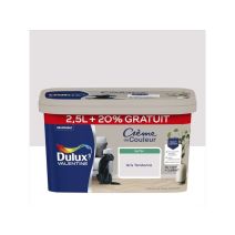 Peinture Crème de couleur satin gris tendance 2,5L + 20% gratuits - DULUX VALENTINE