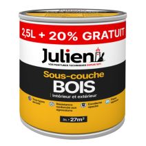 Sous-couche Peinture Bois Intérieur Extérieur Blanc Mat 3L - JULIEN