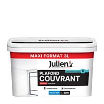 Peinture intérieure Plafond Couvrant Blanc Mat 3 L - JULIEN