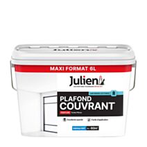 Peinture intérieure Plafond Couvrant Blanc Mat 6 L - JULIEN