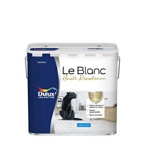 Peinture intérieure Haute Resistance Blanc Mat 5L - DULUX VALENTINE
