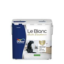 Peinture intérieure Haute Resistance Blanc Satin 5L - DULUX VALENTINE