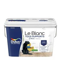 Peinture intérieure Crème de Peinture Blanc Satin 5L - DULUX VALENTINE