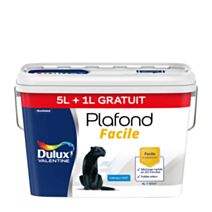 Peinture intérieure Plafond Facile Blanc Mat 5L + 1 L - DULUX VALENTINE