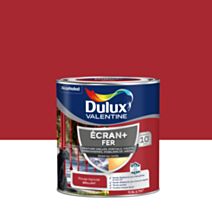 Peinture Ecran+ Fer Brillant Rouge Agricole 0,5L - DULUX VALENTINE