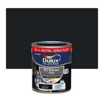 Peinture Extérieure Fer Ecran+ Noir Brillant 2L+20% - DULUX VALENTINE 