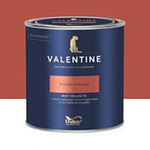 Peinture Valentine Mat Velouté Rouge Lyrique 0,5L- DULUX VALENTINE