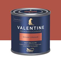 Peinture Valentine Mat Velouté Rouge Lyrique 0,125L- DULUX VALENTINE