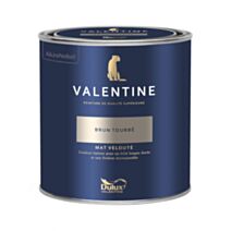 Peinture Valentine Mat Velouté Brun Tourbé 0,5L- DULUX VALENTINE