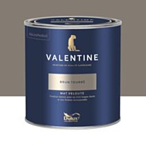Peinture Valentine Mat Velouté Brun Tourbé 0,5L- DULUX VALENTINE