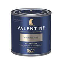 Peinture Valentine Mat Velouté Brun Tourbé 0,125L- DULUX VALENTINE