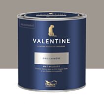 Peinture Valentine Mat Velouté Gris Chimère 0,5L- DULUX VALENTINE