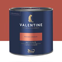 Peinture Valentine Mat Velouté Rouge Lyrique 2L- DULUX VALENTINE