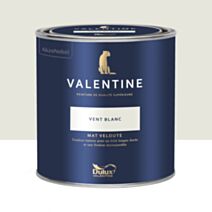 Peinture Valentine Mat Velouté Vent Blanc 0,5L- DULUX VALENTINE