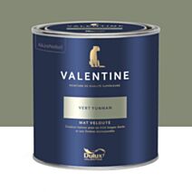 Peinture Valentine Mat Velouté Vert Yunnan 0,5L- DULUX VALENTINE