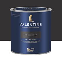Peinture Valentine Mat Velouté Noir Profond 0,5L- DULUX VALENTINE