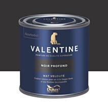 Peinture Valentine Mat Velouté Noir Profond 0,125L- DULUX VALENTINE