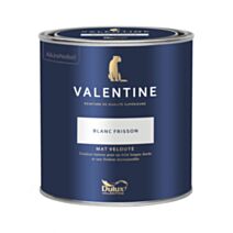 Peinture Valentine Mat Velouté Blanc Frisson 0,5L- DULUX VALENTINE