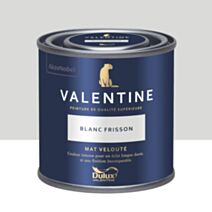 Peinture Valentine Mat Velouté Blanc Frisson 0,125L- DULUX VALENTINE
