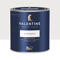 Peinture Valentine Mat Velouté Blanc Parfait 0,5L- DULUX VALENTINE