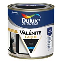 Peinture Boiseries Laque Acrylique Valénite Noir Mat 0,5L - DULUX VALENTINE