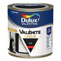 Peinture Boiseries Laque Acrylique Valénite Noir Brillant 0,5L - DULUX VALENTINE