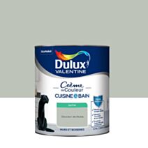 Peinture Crème de Couleur Cuisine et Bain Satin Douceur de l'Aube 0,75L - DULUX VALENTINE