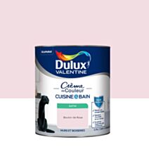 Peinture Crème de Couleur Cuisine et Bain Satin Bouton de Rose 0,75L - DULUX VALENTINE