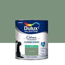 Peinture Crème de Couleur Cuisine et Bain Satin Vert Ginkgo 0,75L - DULUX VALENTINE