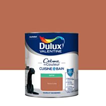 Peinture Crème de Couleur Cuisine et Bain Satin Terre Cuite 0,75L - DULUX VALENTINE