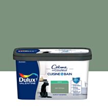 Peinture Crème de Couleur Cuisine et Bain Satin Vert Ginkgo 2L - DULUX VALENTINE