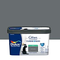 Peinture Crème de Couleur Cuisine et Bain Satin Anthracite 2L - DULUX VALENTINE