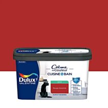 Peinture Crème de couleur cuisine/bain 2l rouge satin